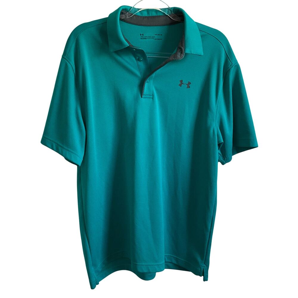 Under Armour Men’s Loose Fit Textured Ribbed Polo - Size Large